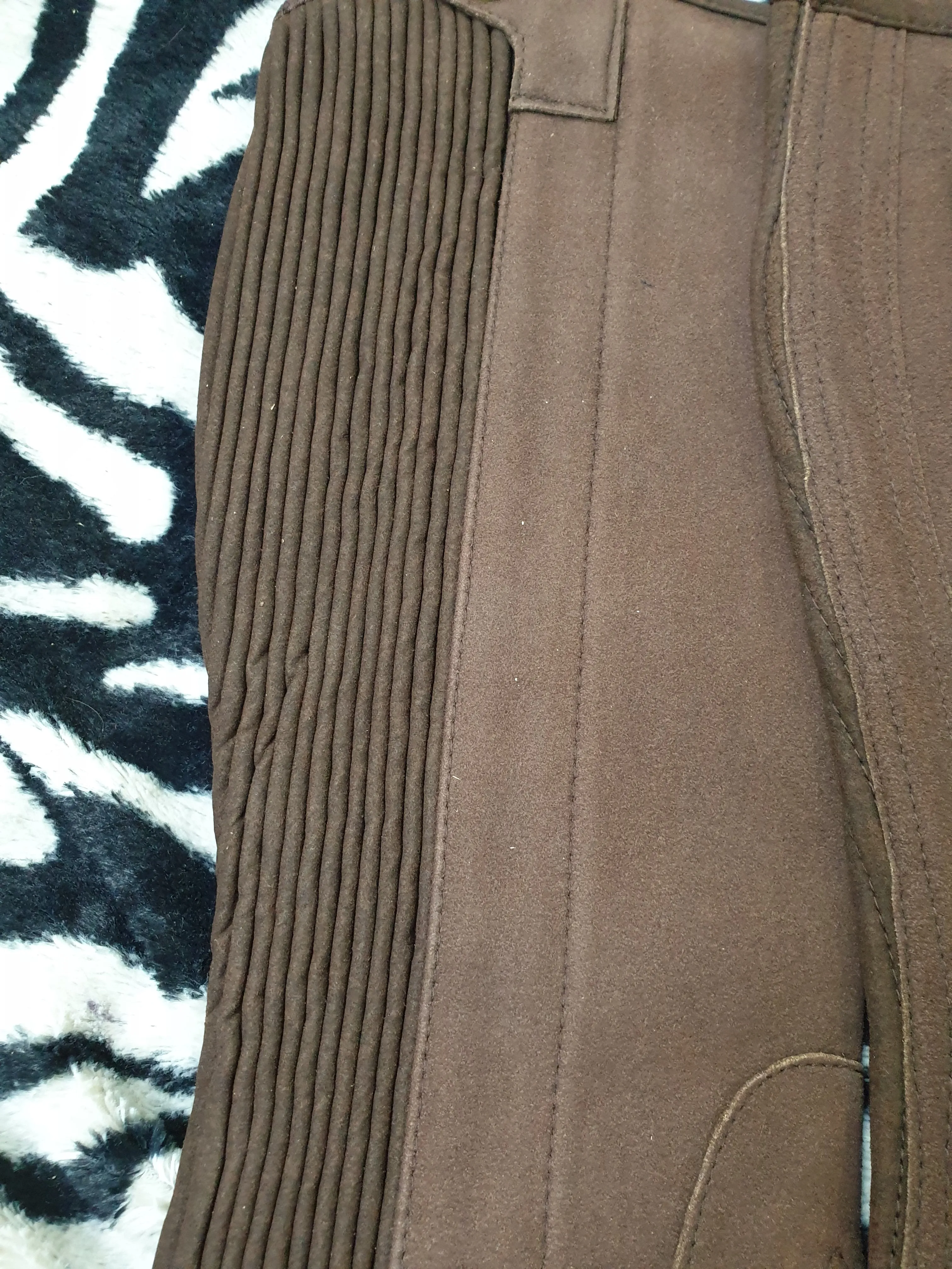 New Elico equestrian brown suede small adults chaps