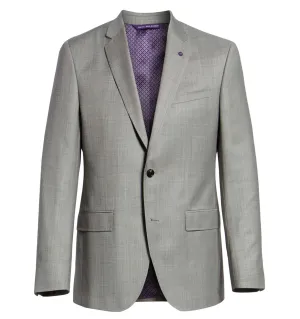NEW TED BAKER LONDON GREY SHARKSKIN JAY SLIM FIT SUIT JACKET! JACKET ONLY!! SZ 38R! RETAILS $500 