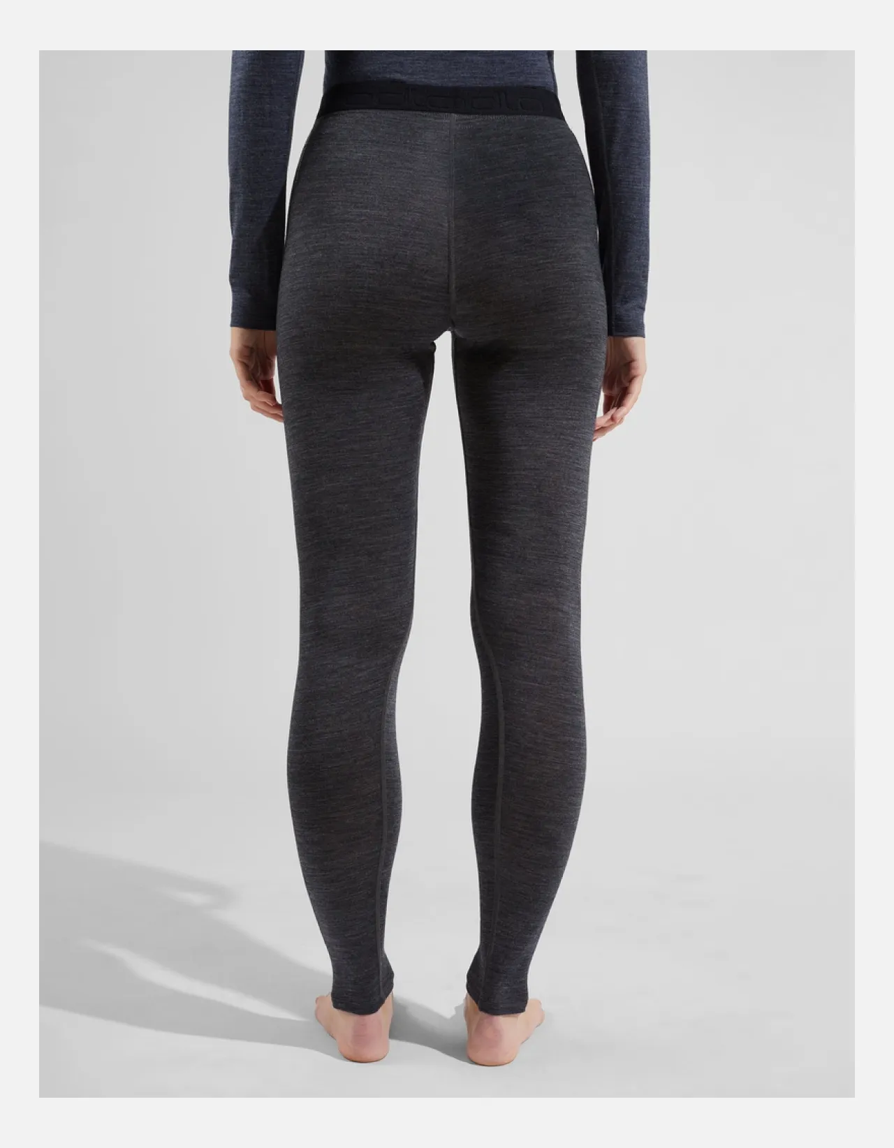 Odlo W Performance Wool 150 base layer bottoms, Dark Grey Melange