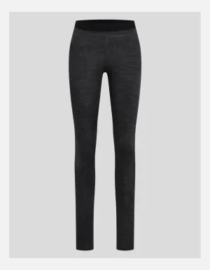Odlo W Performance Wool 150 base layer bottoms, Dark Grey Melange