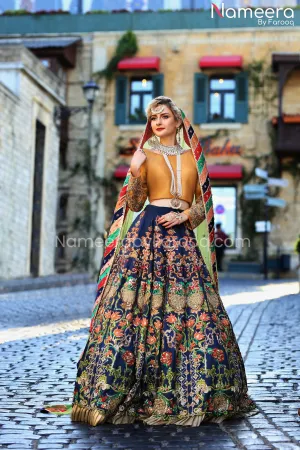 Pakistani Stylish Bridal Lehenga Choli Online #BS98