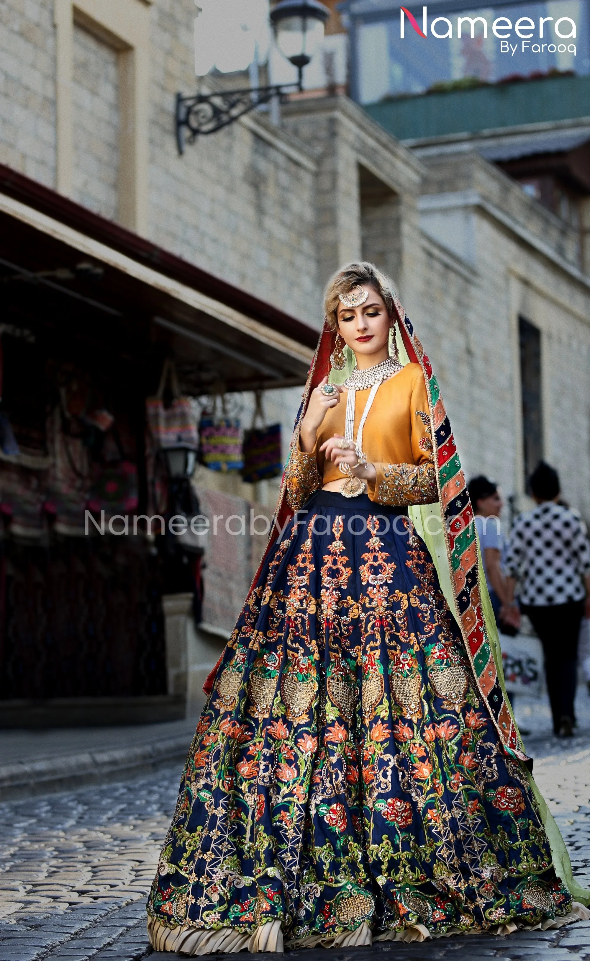 Pakistani Stylish Bridal Lehenga Choli Online #BS98