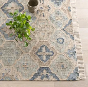 Pali Blue Woven Jute Rug