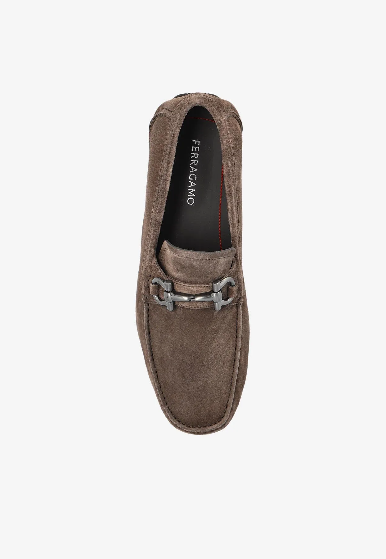 Parigi Gancini Suede Loafers