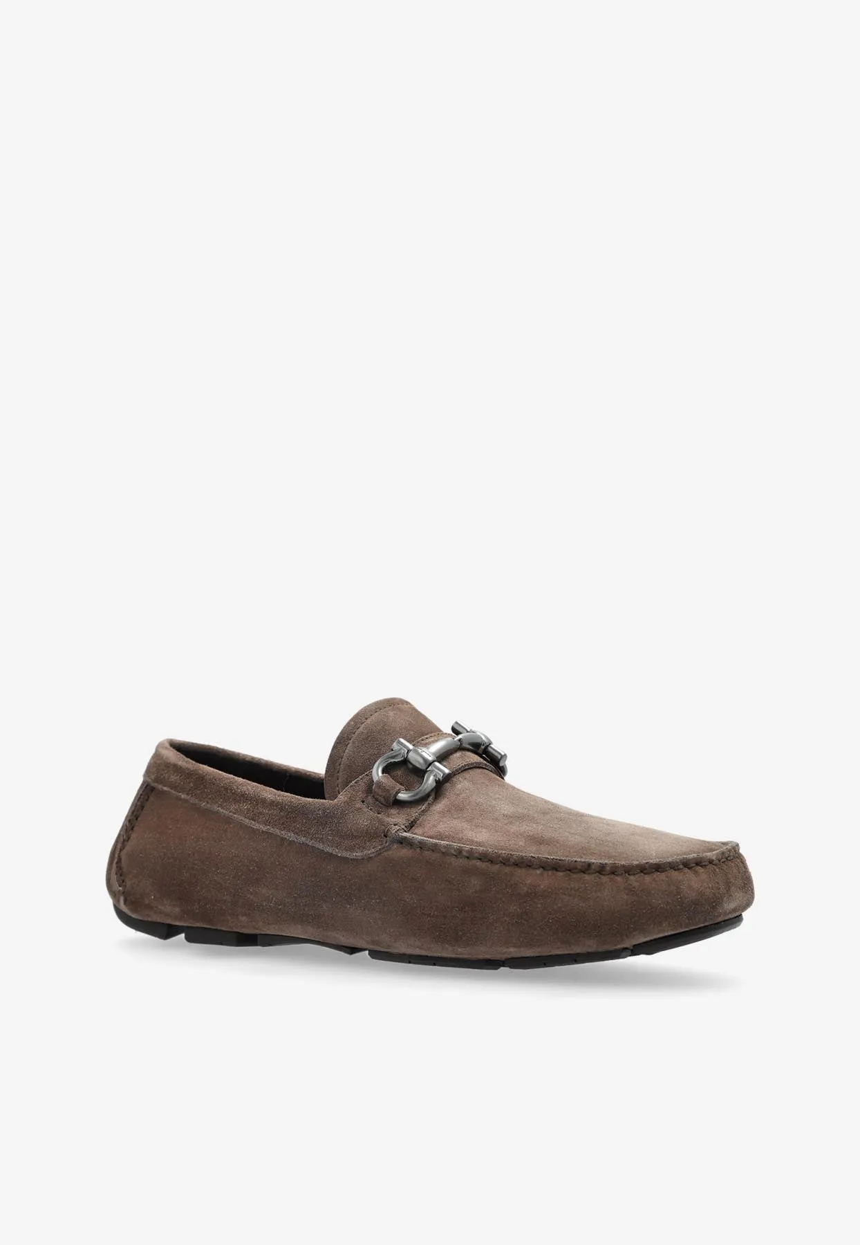 Parigi Gancini Suede Loafers