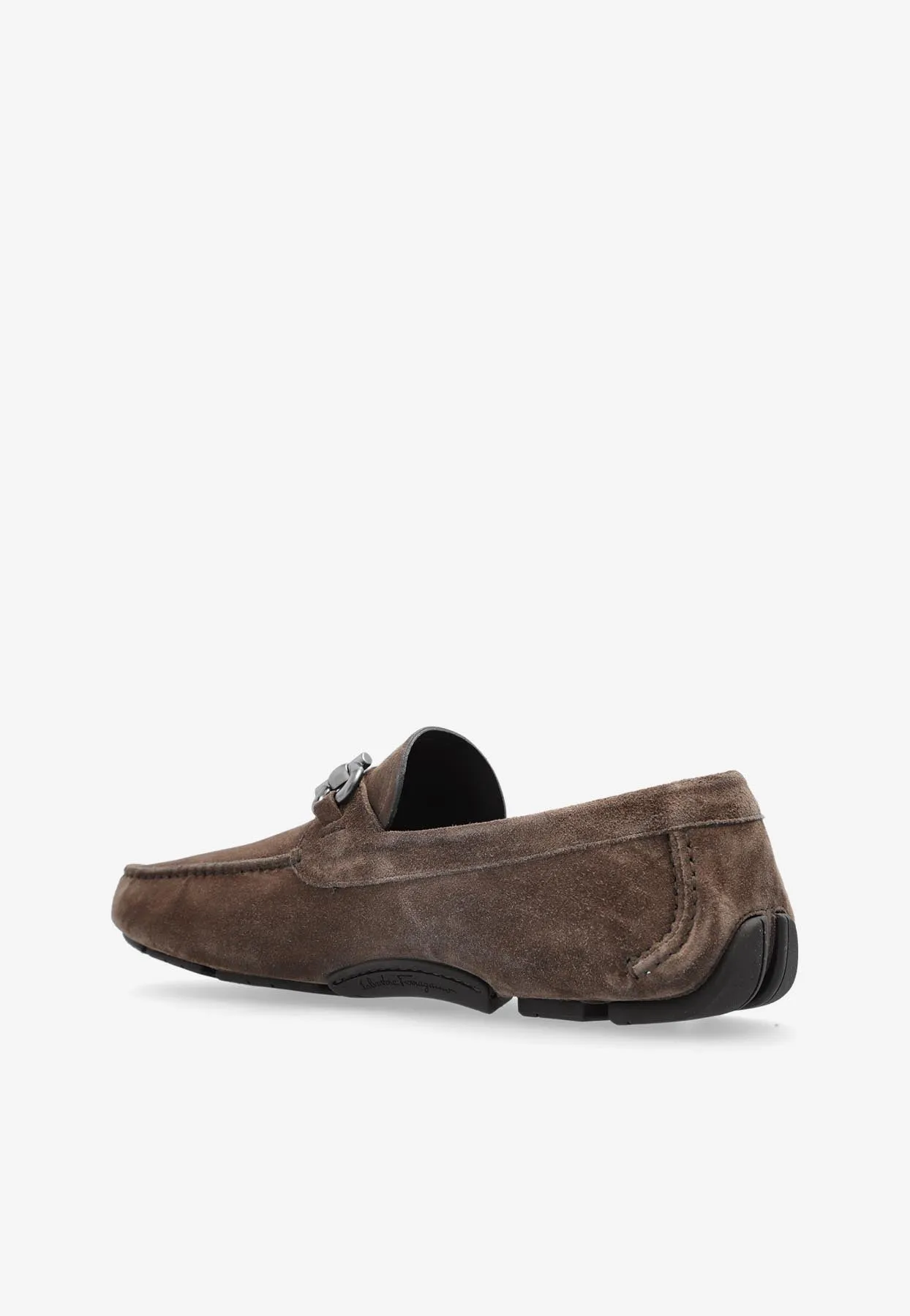 Parigi Gancini Suede Loafers