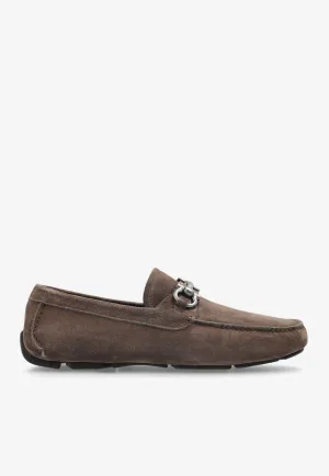 Parigi Gancini Suede Loafers