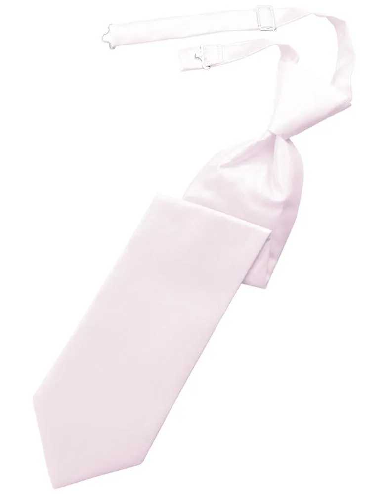 Pink Solid Twill Kids Necktie