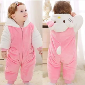 Pink Warm Romper