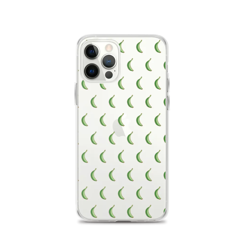 Platano All-Over Dominican iPhone Case (Transparent)