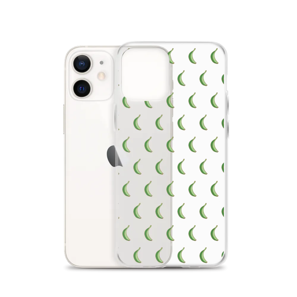 Platano All-Over Dominican iPhone Case (Transparent)