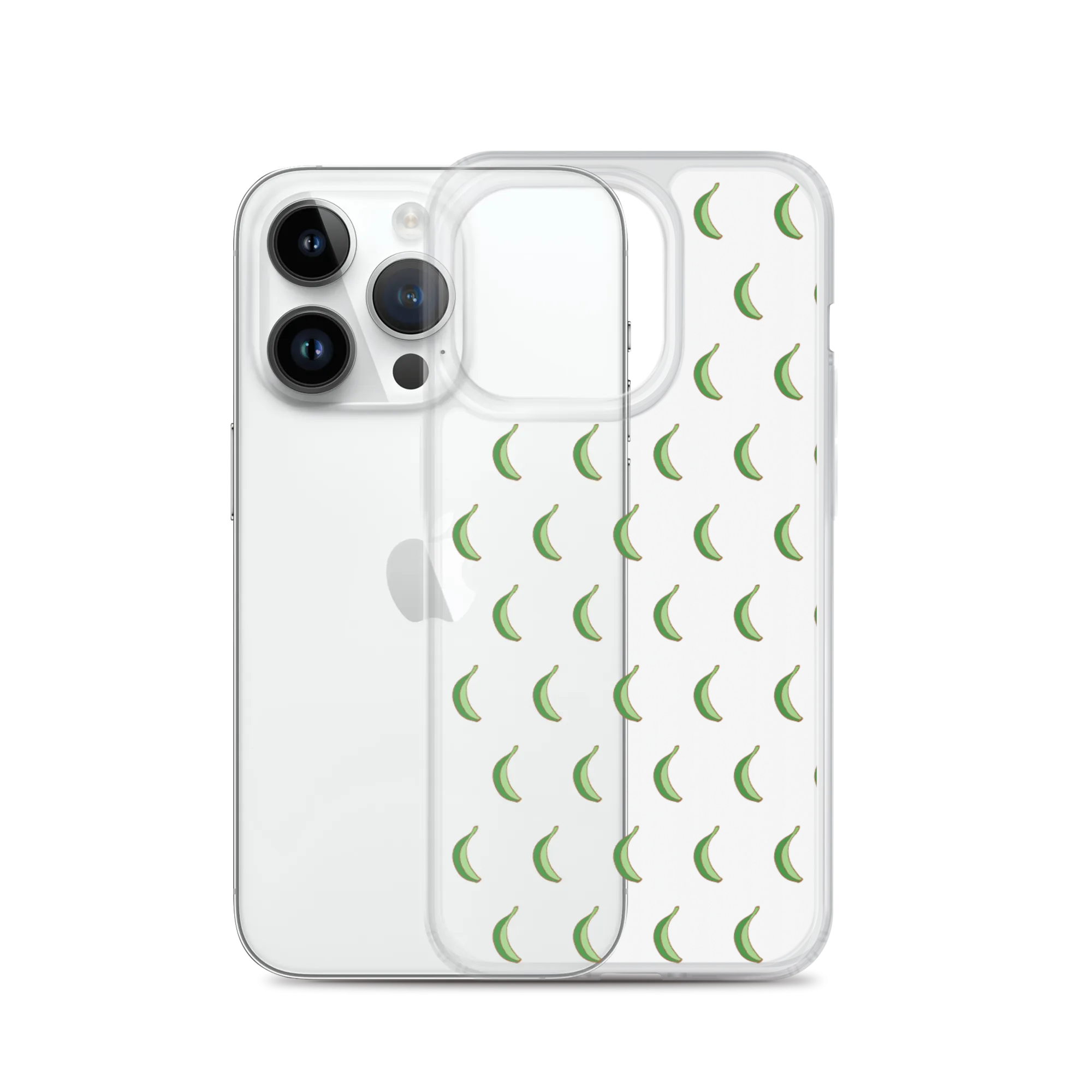 Platano All-Over Dominican iPhone Case (Transparent)