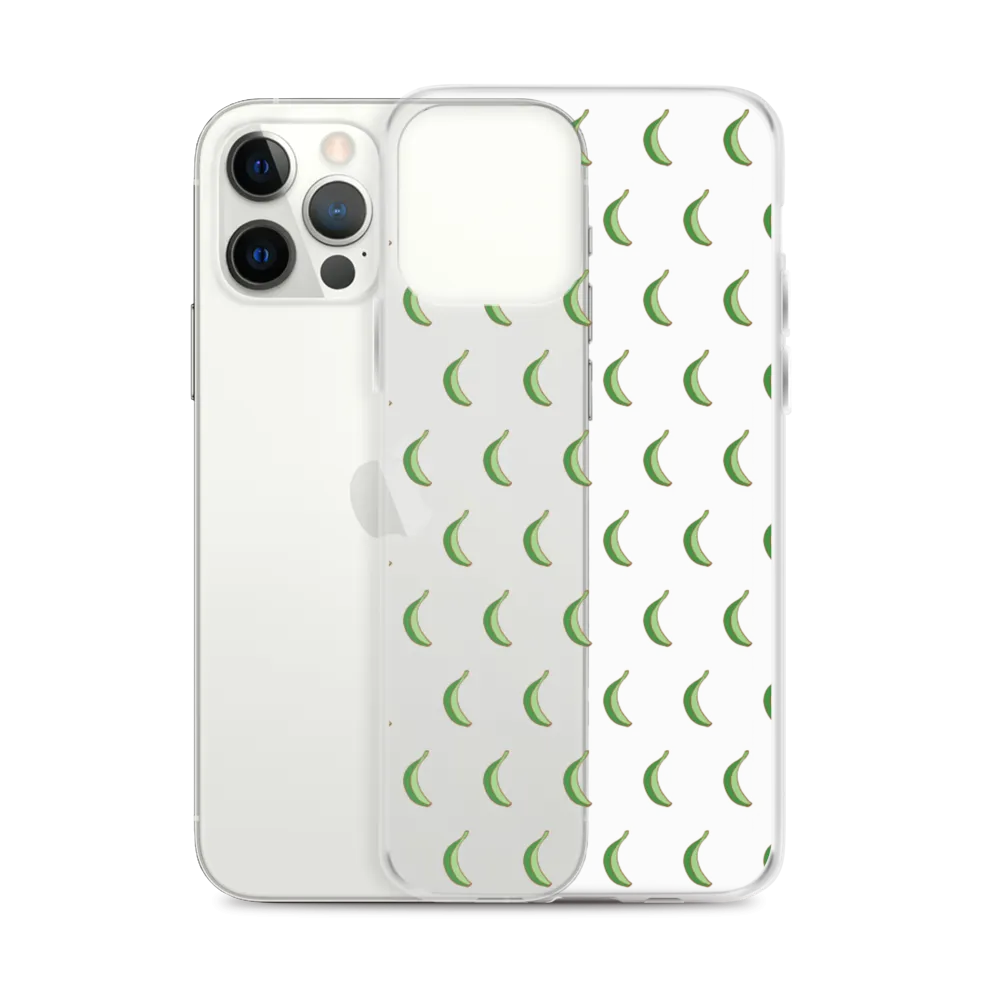 Platano All-Over Dominican iPhone Case (Transparent)