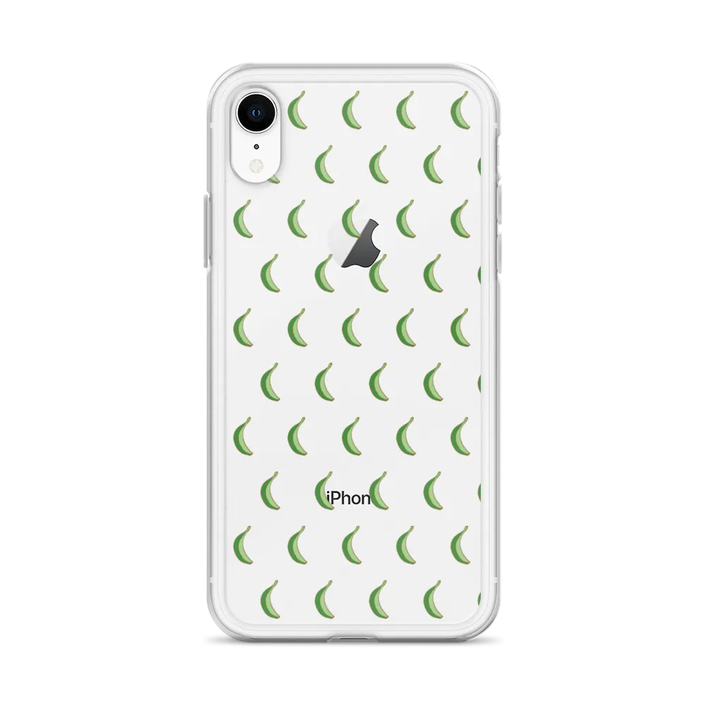 Platano All-Over Dominican iPhone Case (Transparent)