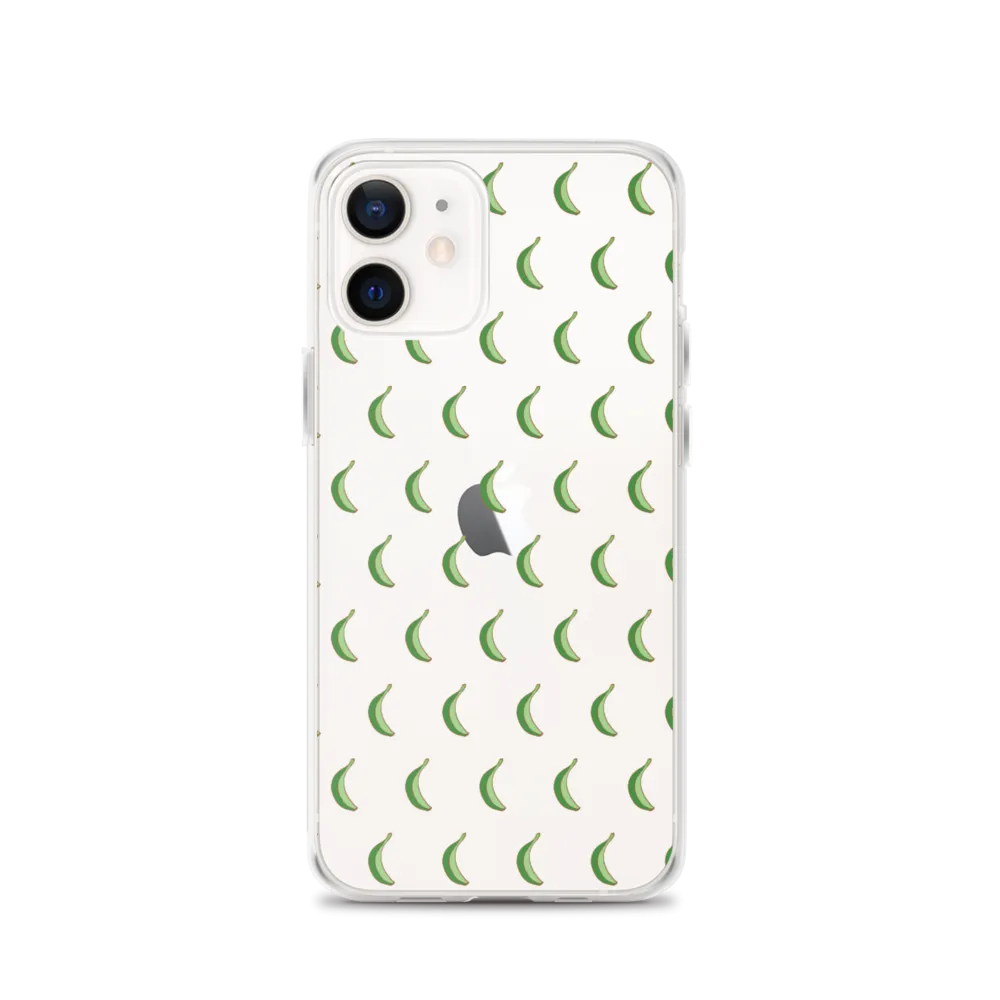 Platano All-Over Dominican iPhone Case (Transparent)