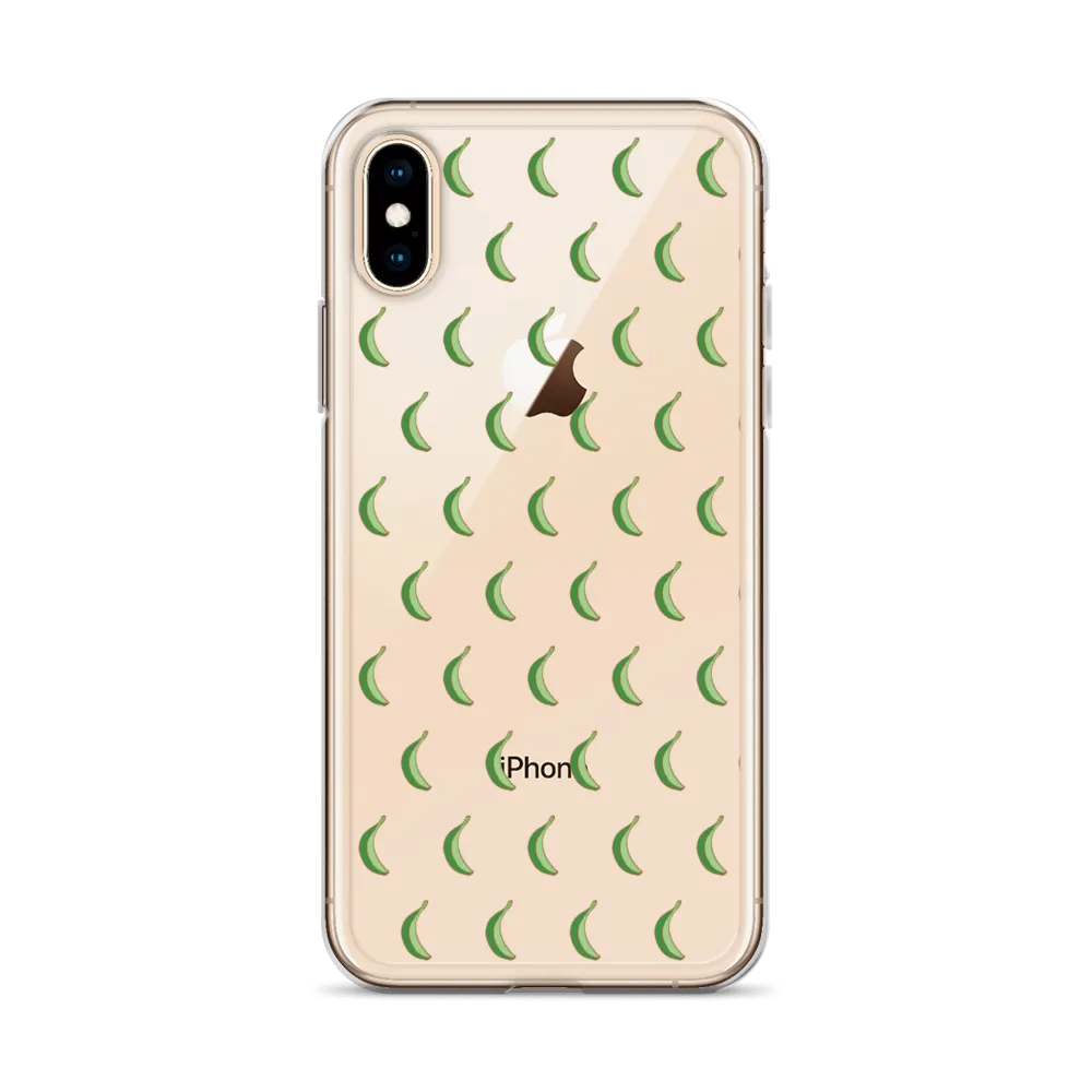 Platano All-Over Dominican iPhone Case (Transparent)