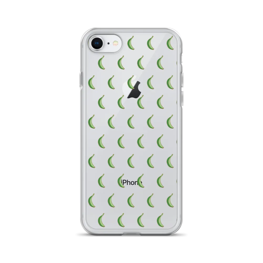 Platano All-Over Dominican iPhone Case (Transparent)