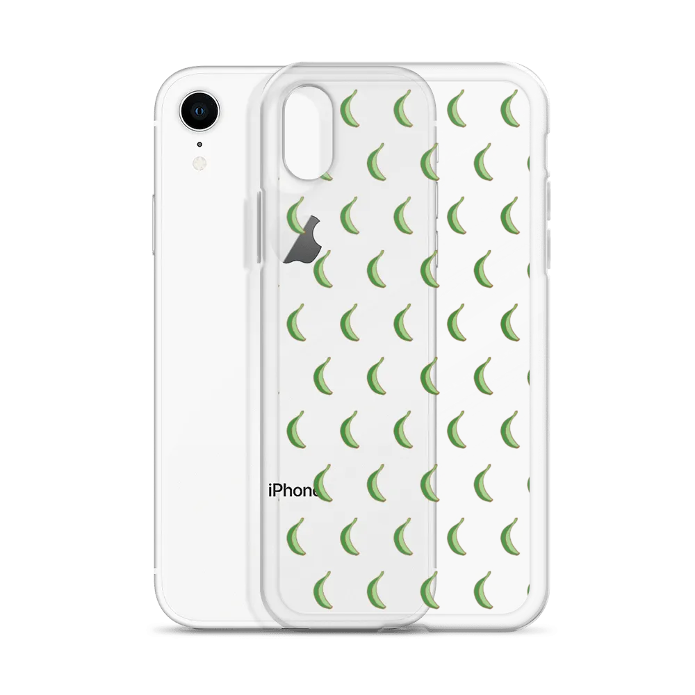 Platano All-Over Dominican iPhone Case (Transparent)