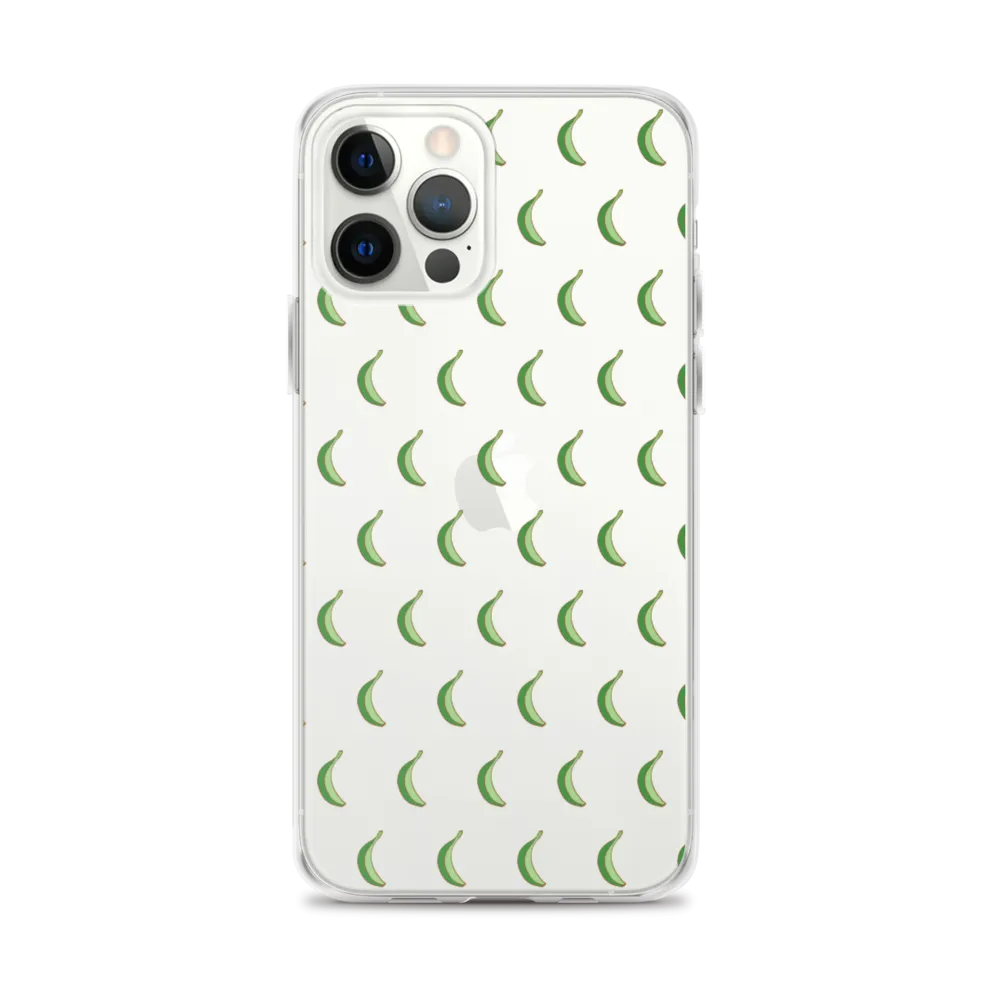 Platano All-Over Dominican iPhone Case (Transparent)