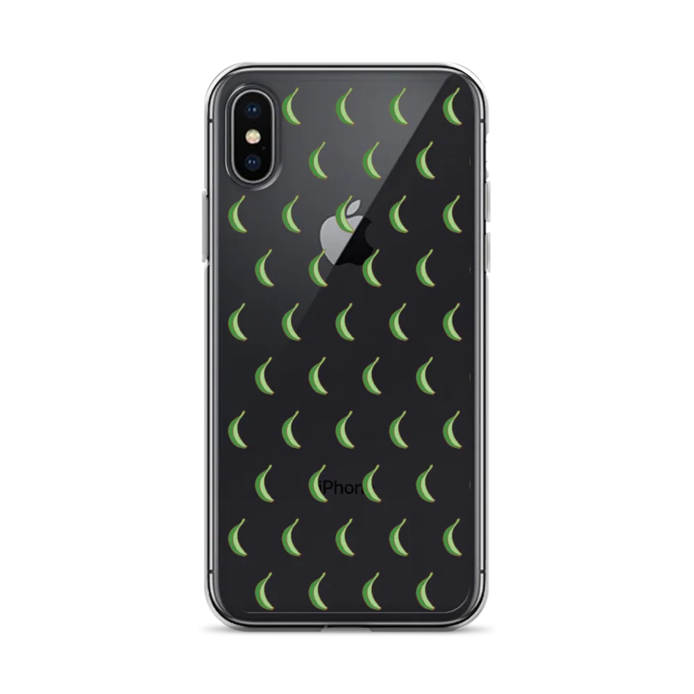 Platano All-Over Dominican iPhone Case (Transparent)