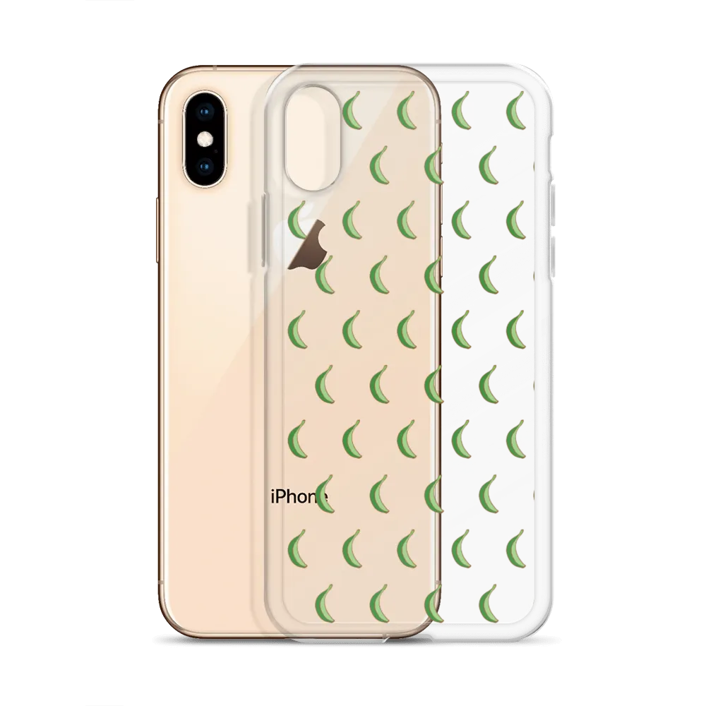 Platano All-Over Dominican iPhone Case (Transparent)