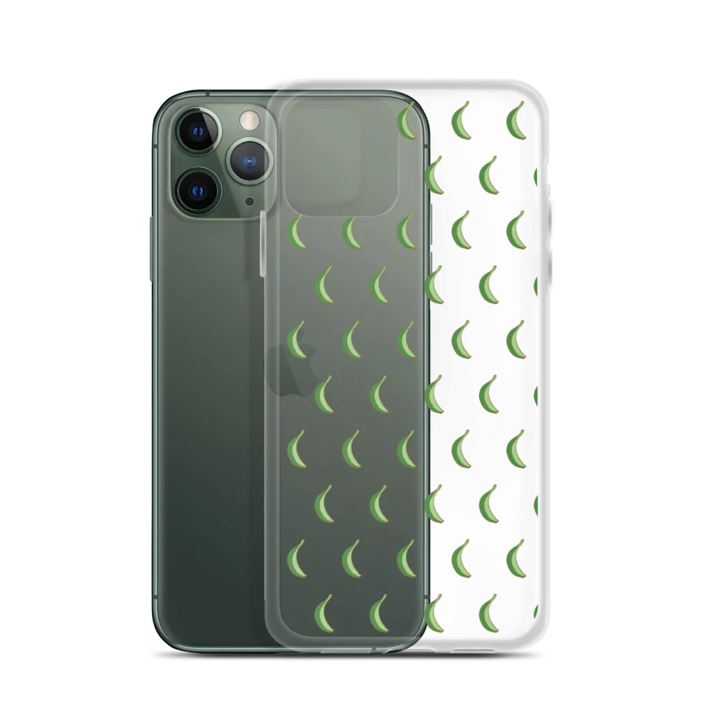 Platano All-Over Dominican iPhone Case (Transparent)