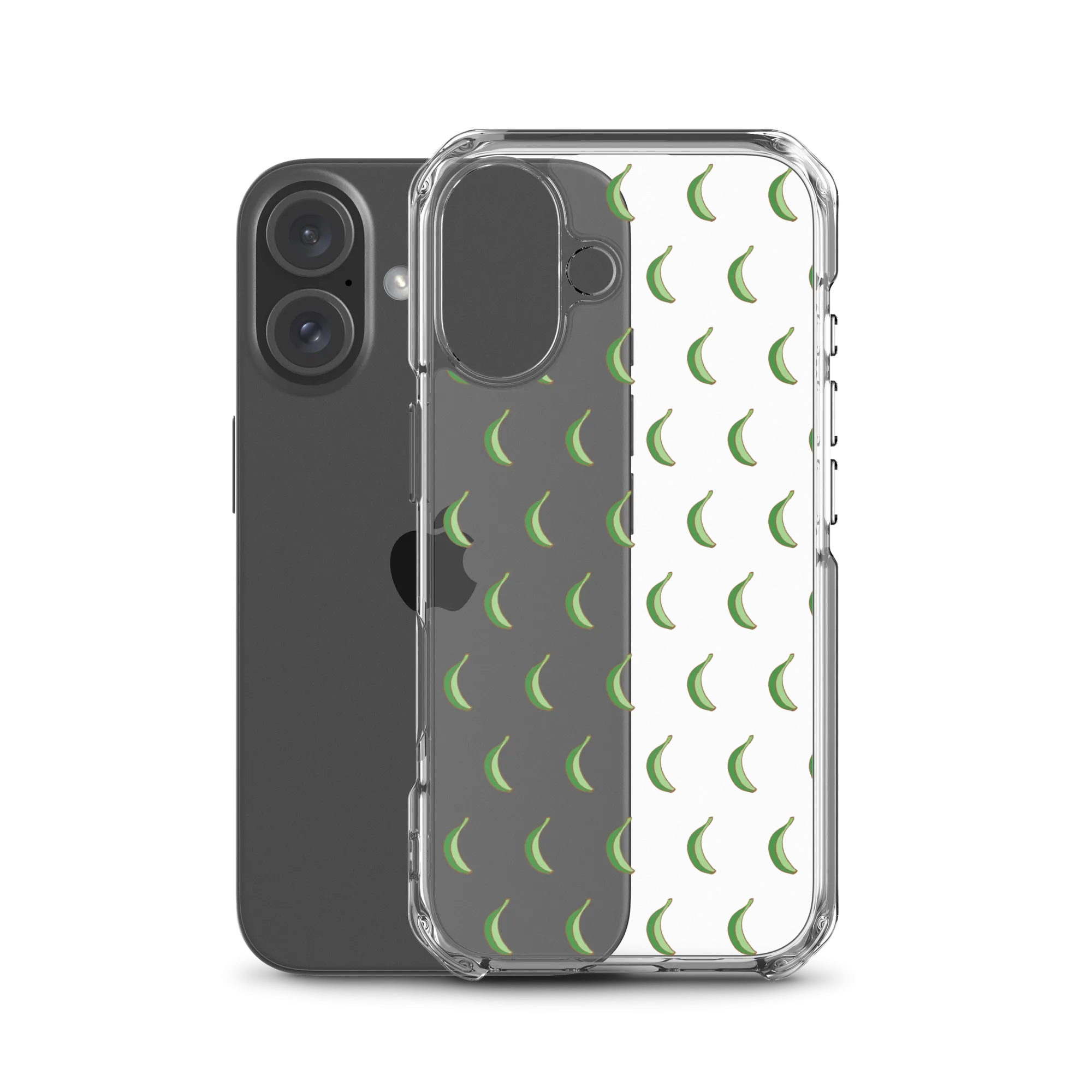 Platano All-Over Dominican iPhone Case (Transparent)