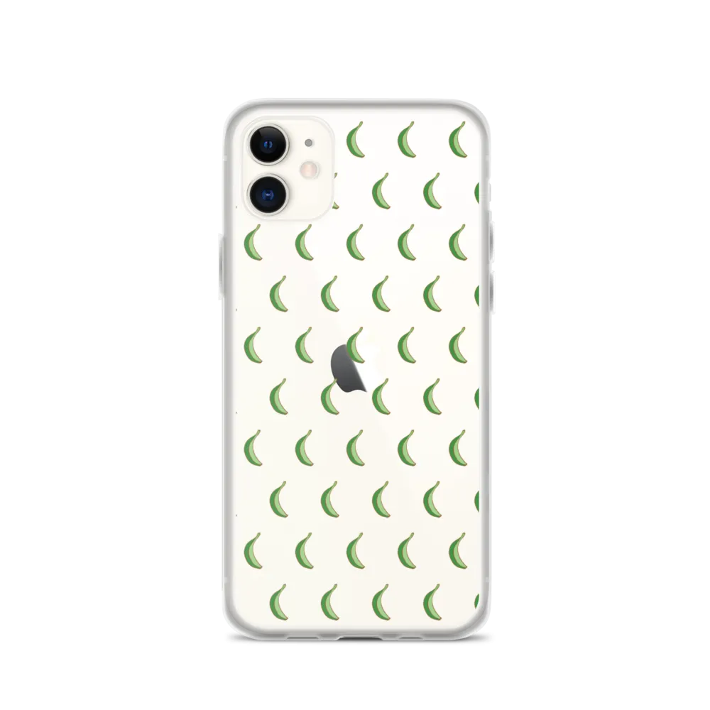 Platano All-Over Dominican iPhone Case (Transparent)