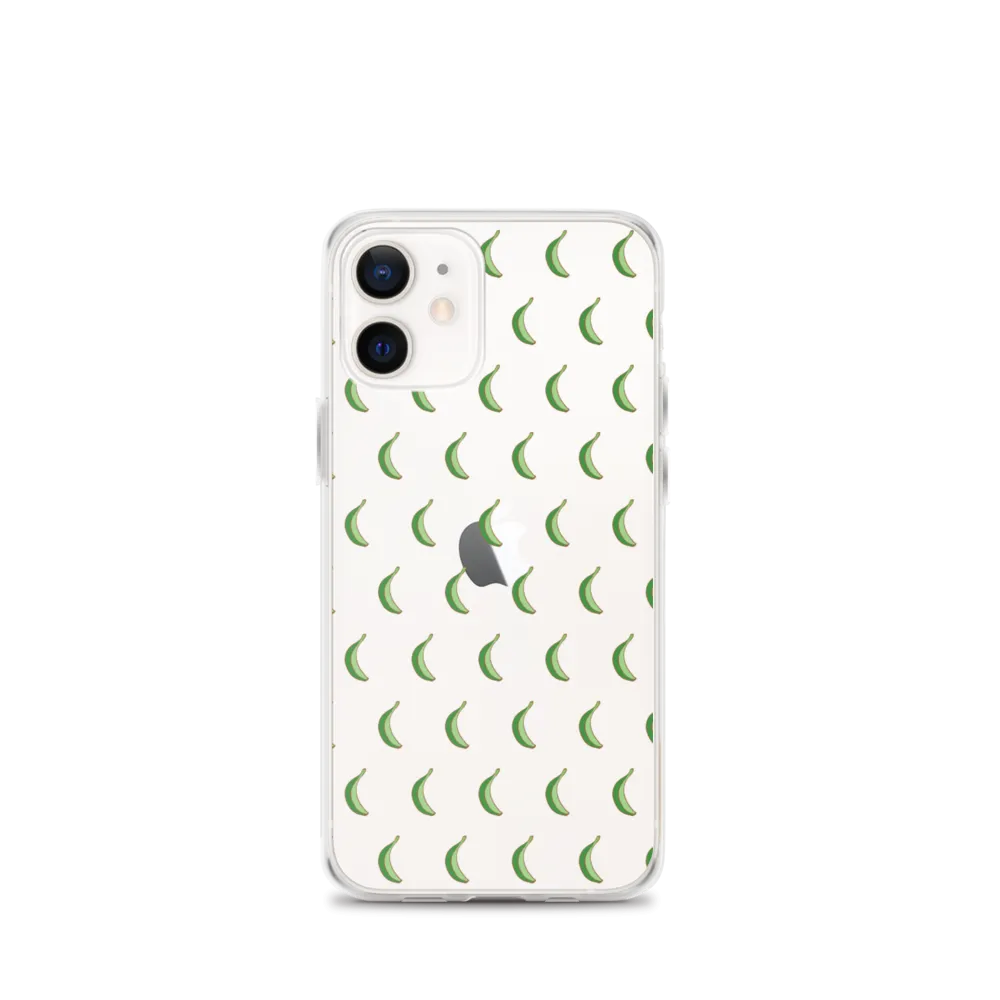 Platano All-Over Dominican iPhone Case (Transparent)