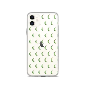 Platano All-Over Dominican iPhone Case (Transparent)