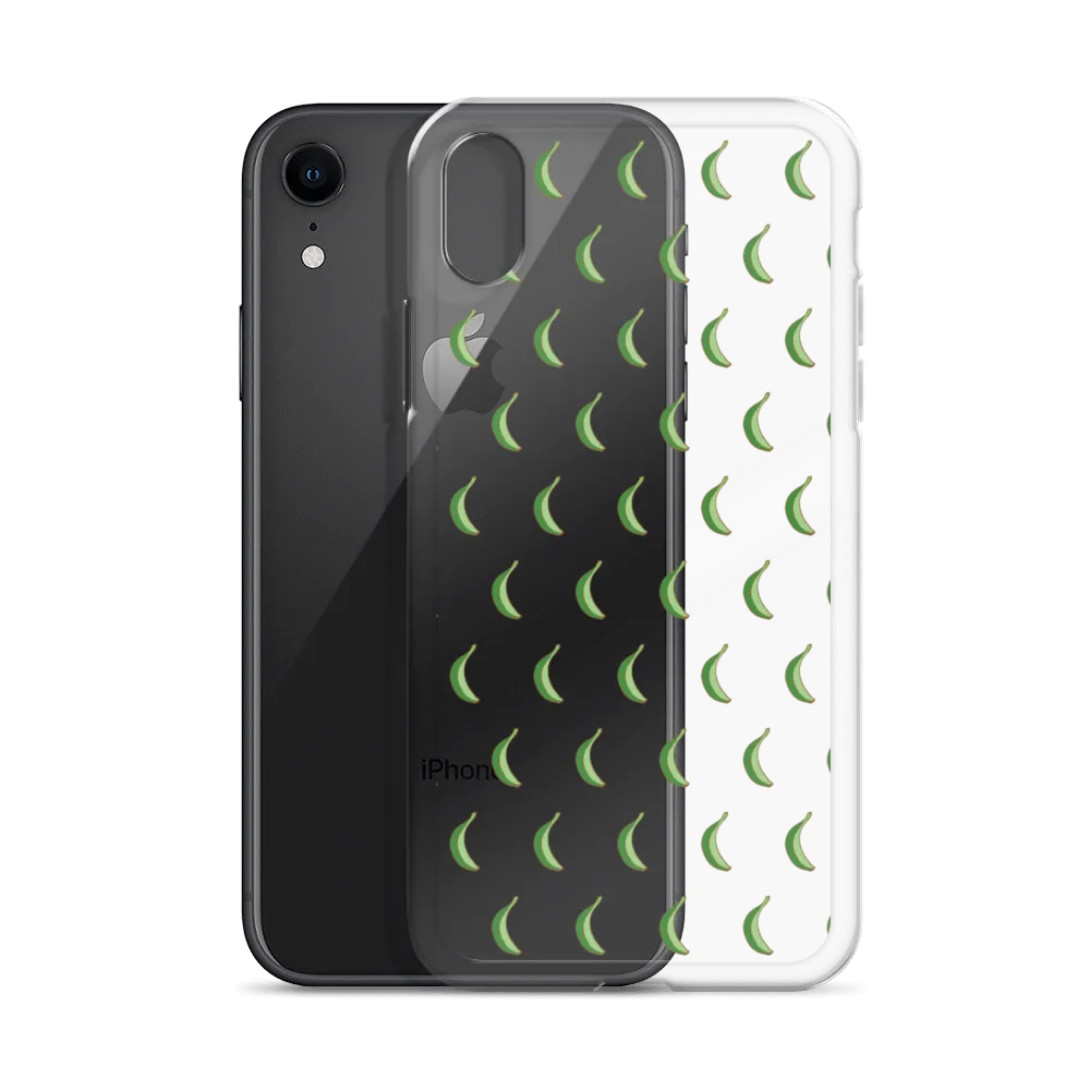 Platano All-Over Dominican iPhone Case (Transparent)