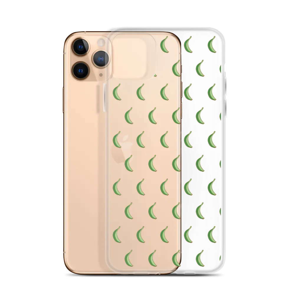 Platano All-Over Dominican iPhone Case (Transparent)
