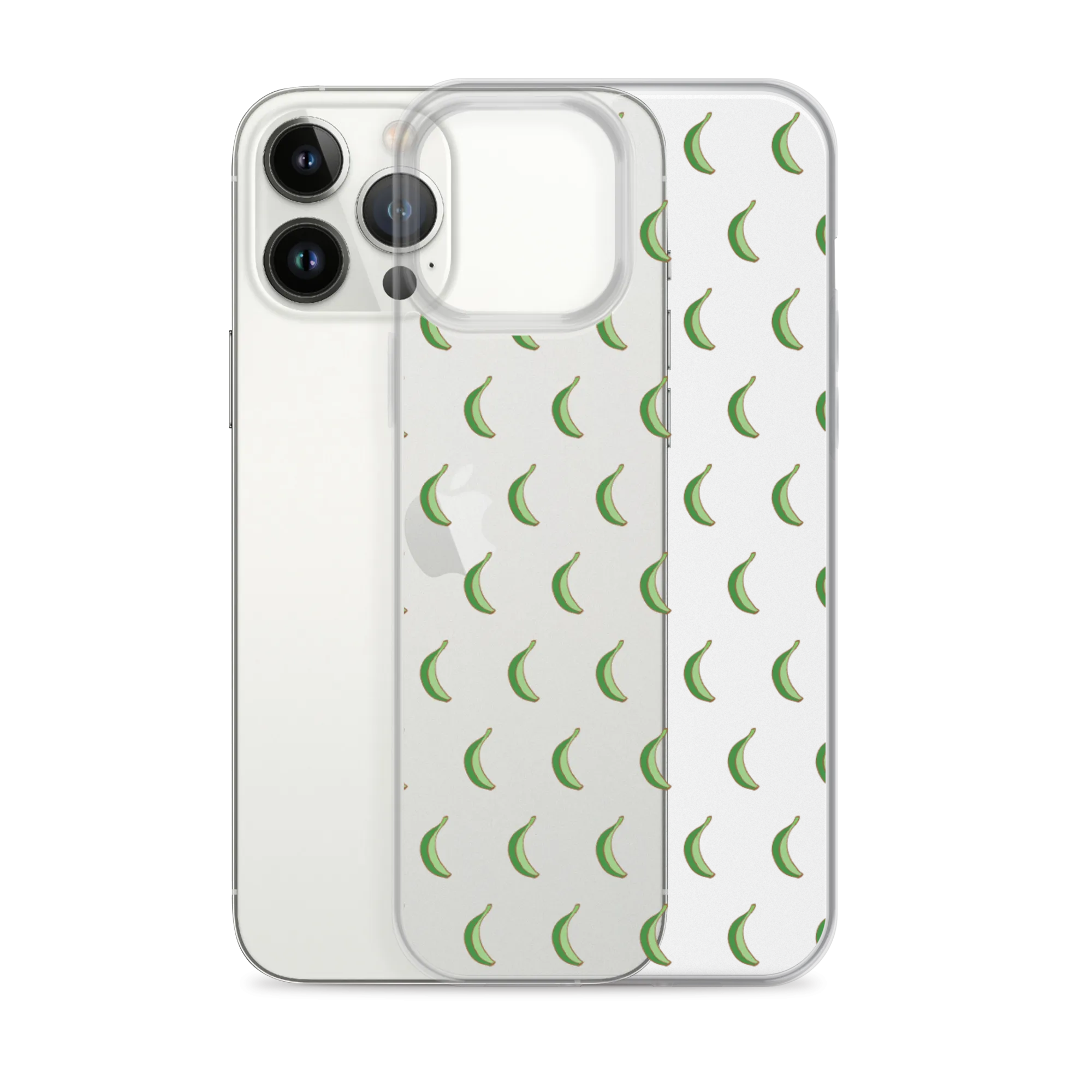 Platano All-Over Dominican iPhone Case (Transparent)