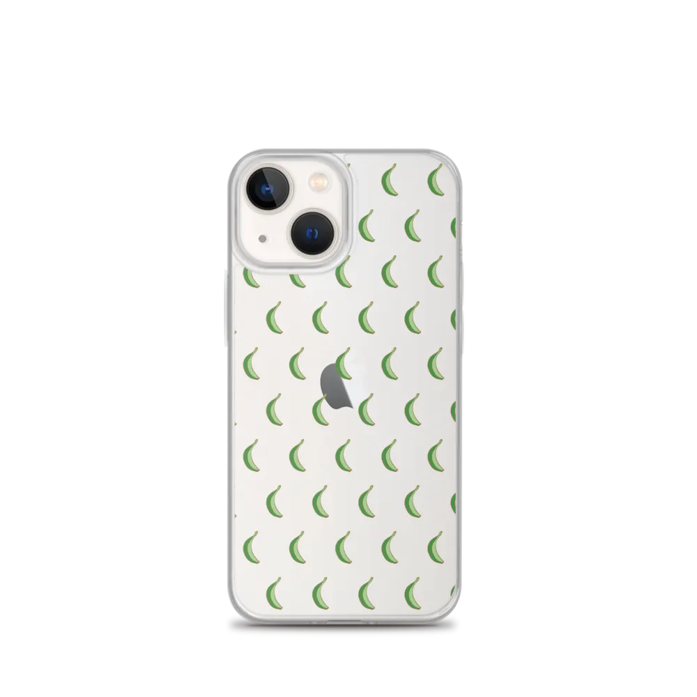 Platano All-Over Dominican iPhone Case (Transparent)