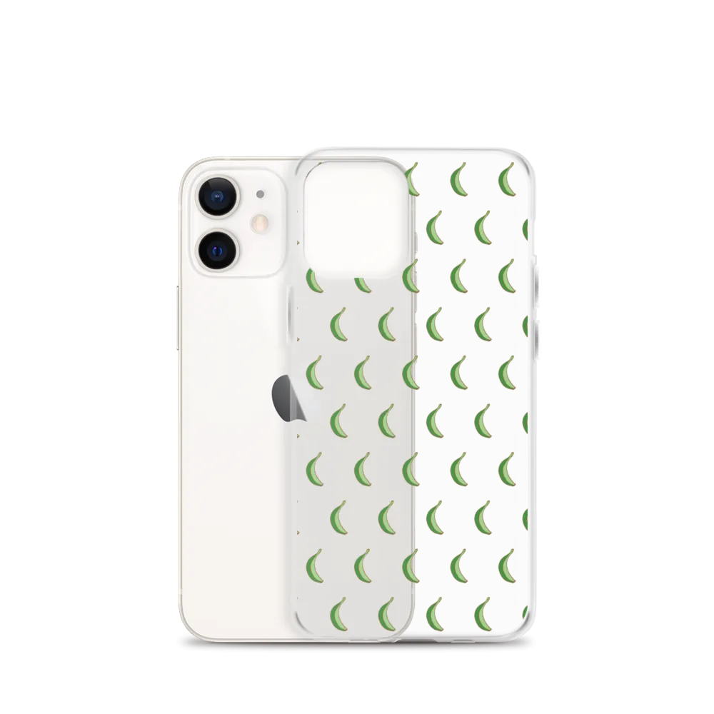 Platano All-Over Dominican iPhone Case (Transparent)