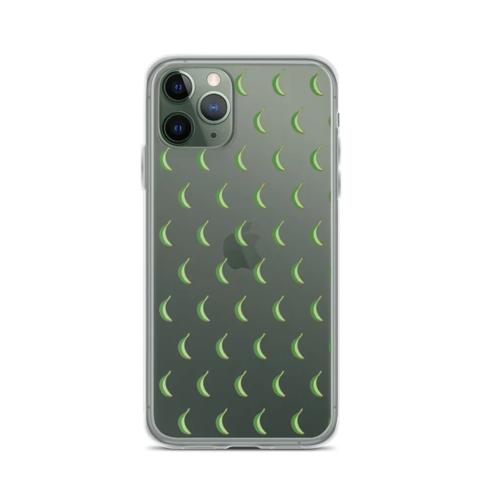 Platano All-Over Dominican iPhone Case (Transparent)