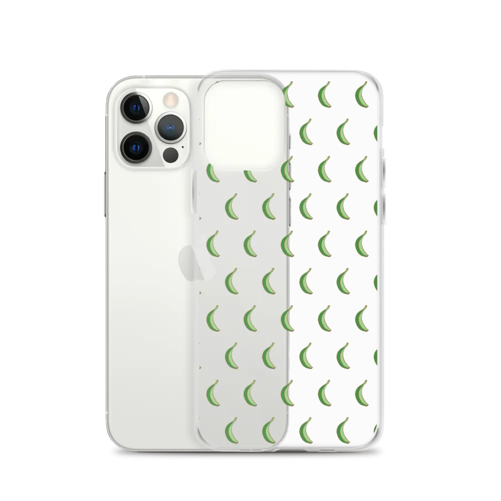 Platano All-Over Dominican iPhone Case (Transparent)