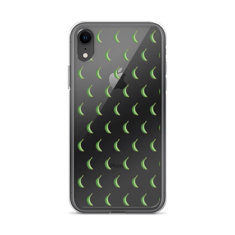 Platano All-Over Dominican iPhone Case (Transparent)