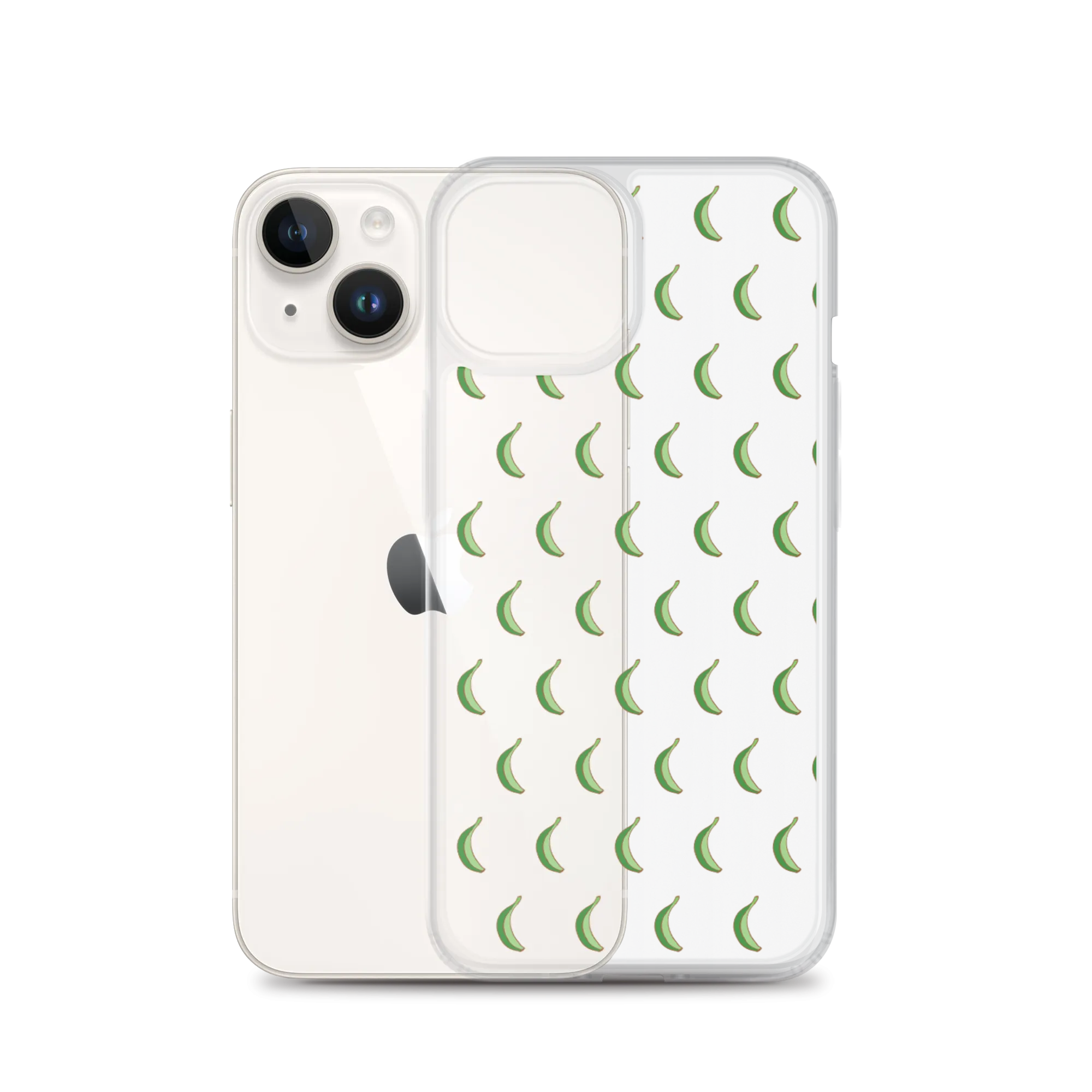 Platano All-Over Dominican iPhone Case (Transparent)