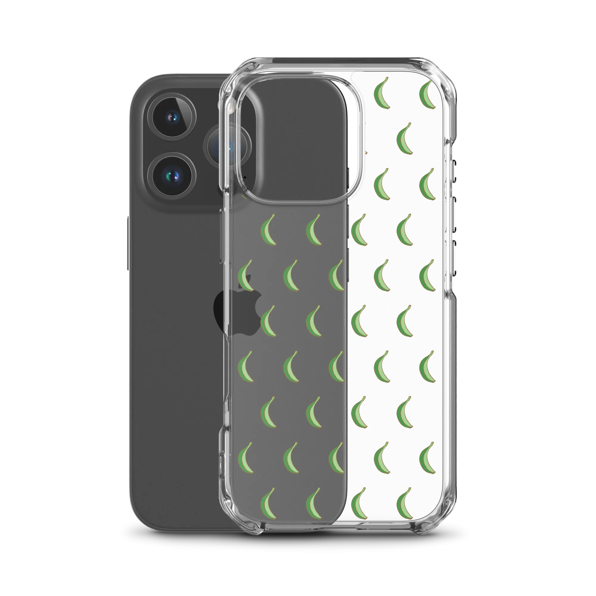 Platano All-Over Dominican iPhone Case (Transparent)