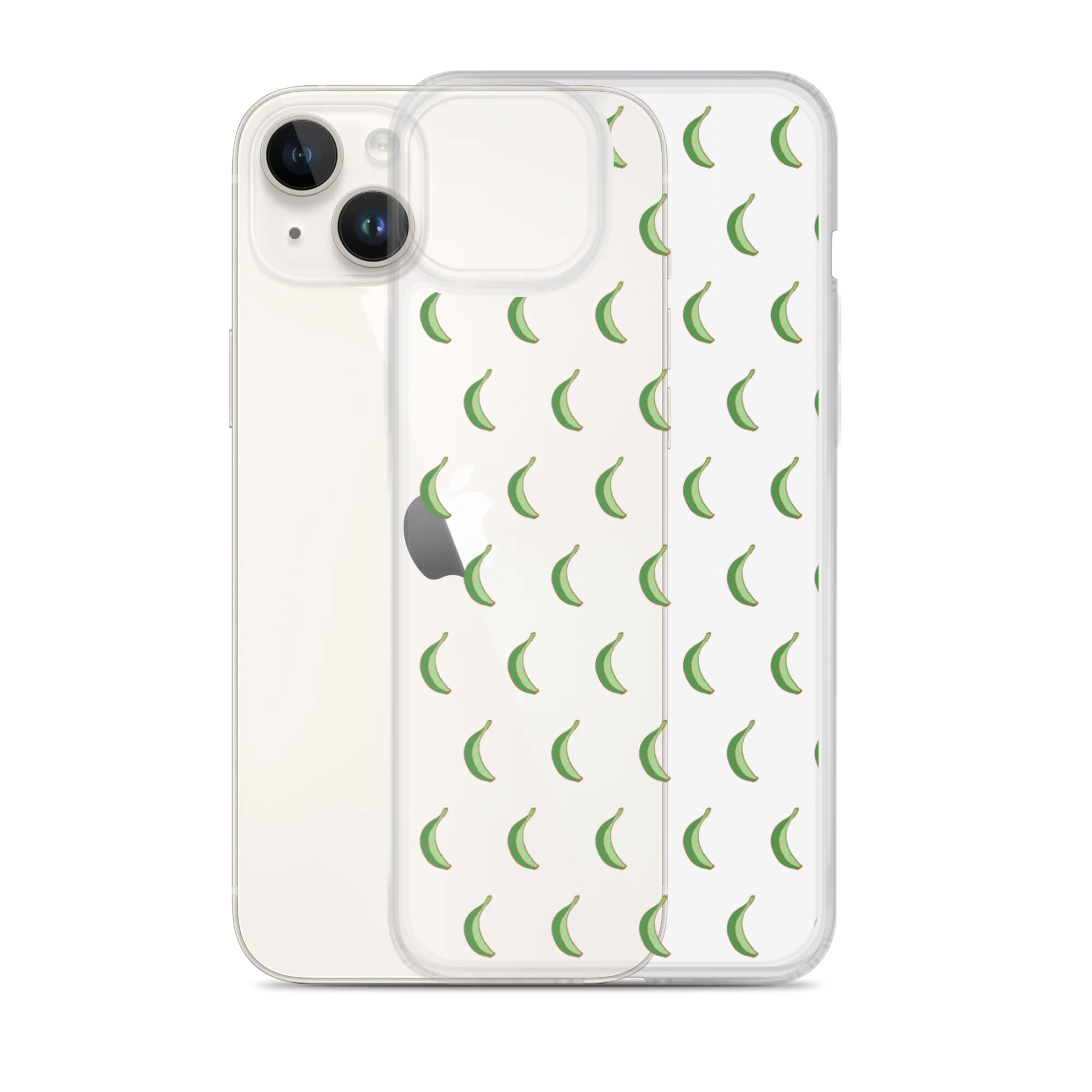 Platano All-Over Dominican iPhone Case (Transparent)