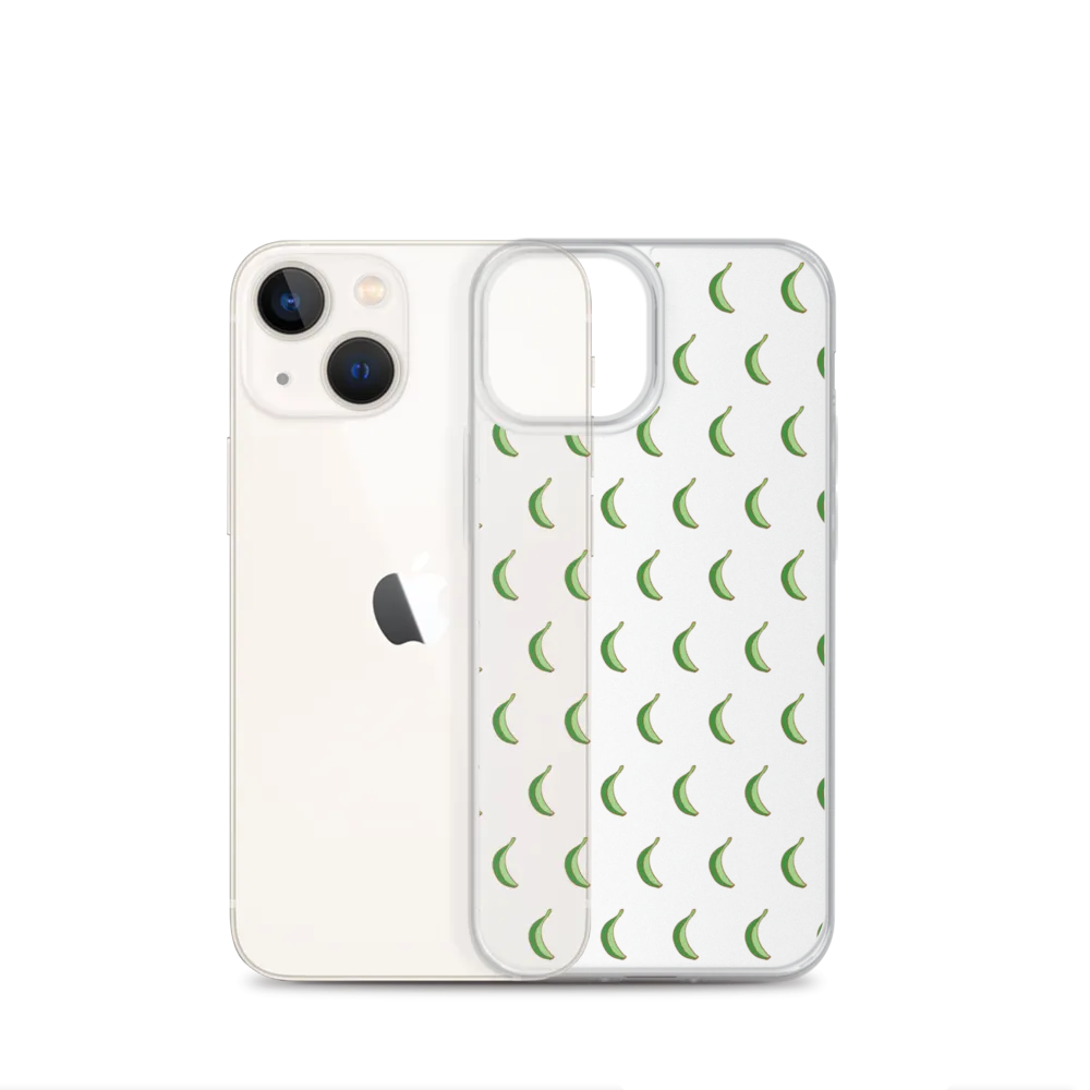 Platano All-Over Dominican iPhone Case (Transparent)