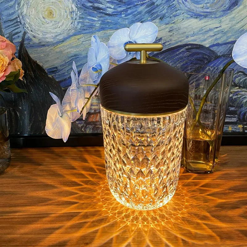 Portable Crytal Touch LED Table Lamp