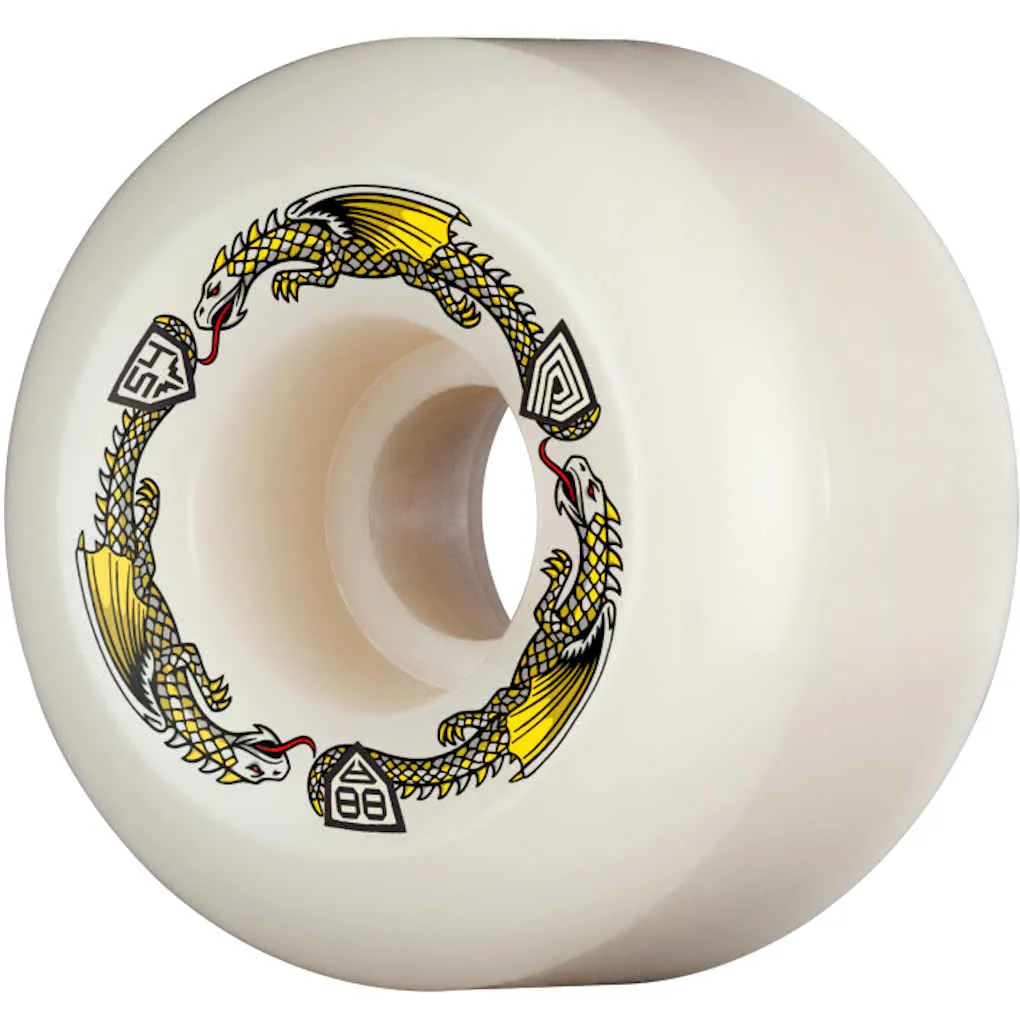Powell Peralta Dragon Formula 88A 54mm White
