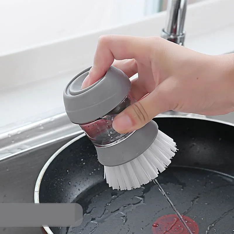 Press-type Dish-washing Kitchen Brush