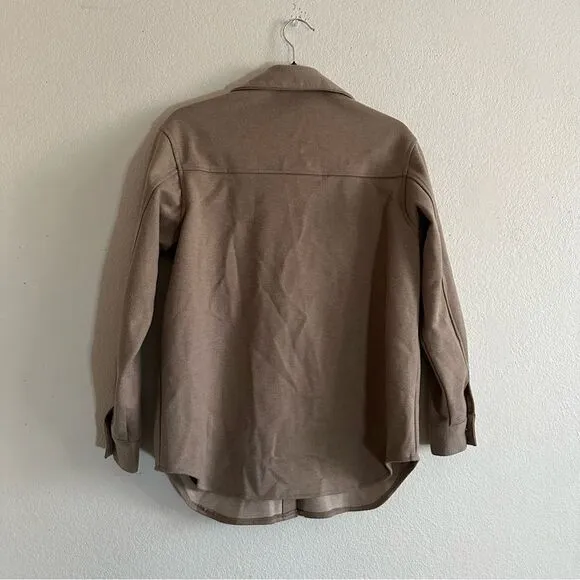 Princess Polly brown/tan oversized shacket