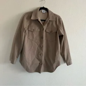 Princess Polly brown/tan oversized shacket