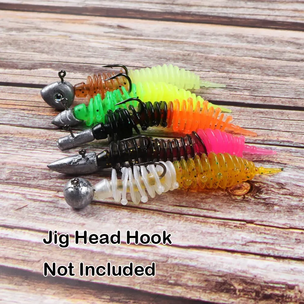 Quality Fishing Lure 5cm 1.27G Soft 30pcs Needle Tail with Box Soft Lure Kit
