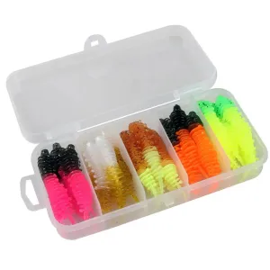Quality Fishing Lure 5cm 1.27G Soft 30pcs Needle Tail with Box Soft Lure Kit