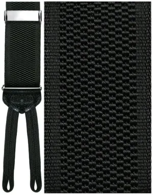 "Molise" Black Suspenders